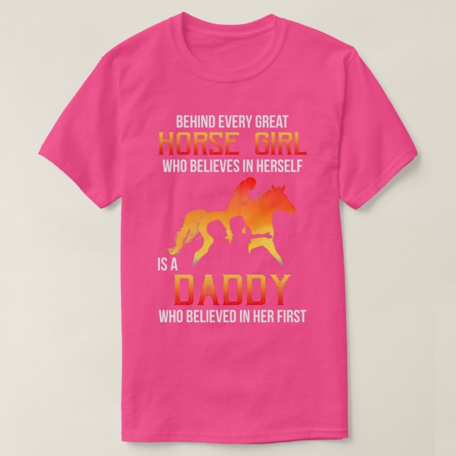 Hinter jedem großen Pferdchen, das glaubt, ein Da  T-Shirt (Design vorne)