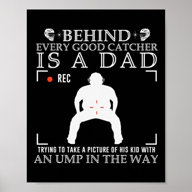 Hinter jedem guten Fänger steht ein Vater, der ver Poster (Vorne)