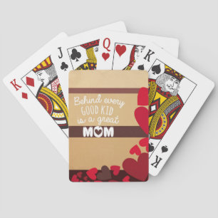 Hinter jedem guten Kind steht eine große MAMA Spielkarten