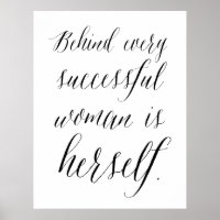 Hinter jeder erfolgreichen Frau steht ihr Plakat