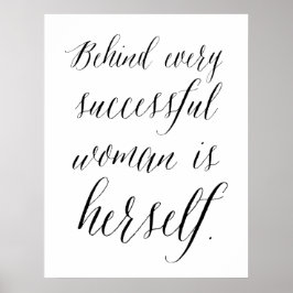 Hinter jeder erfolgreichen Frau steht ihr Plakat