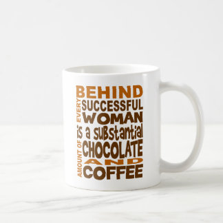 Hinter jeder erfolgreichen Frauen-Tasse Kaffeetasse