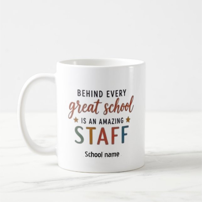 Hinter jeder großartigen Schule steht ein unglaubl Kaffeetasse (Links)