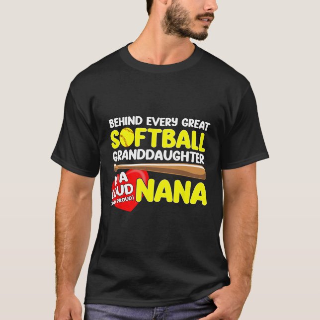 Hinter jeder großartigen Softll-Enkelin steht eine T-Shirt (Vorderseite)