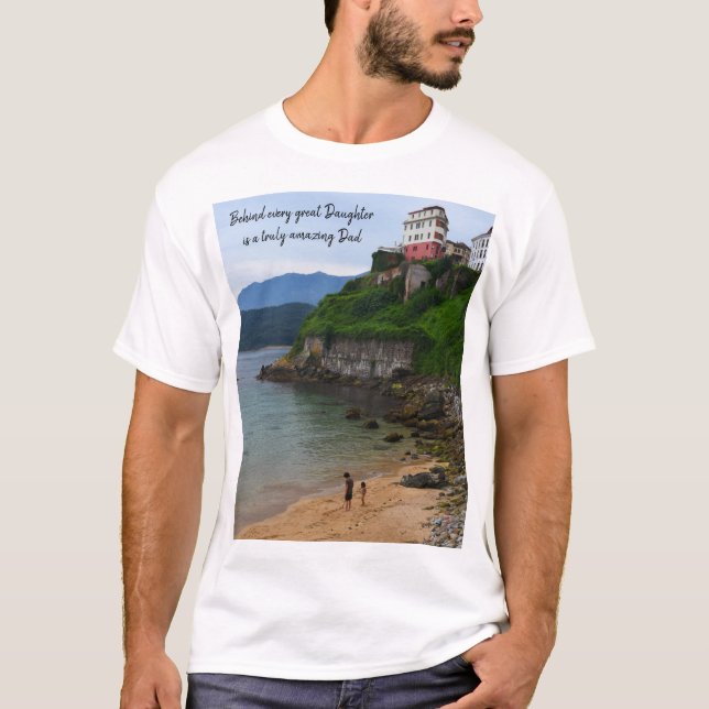 Hinter jeder großen Tochter steht ein wirklich pha T-Shirt (Vorderseite)