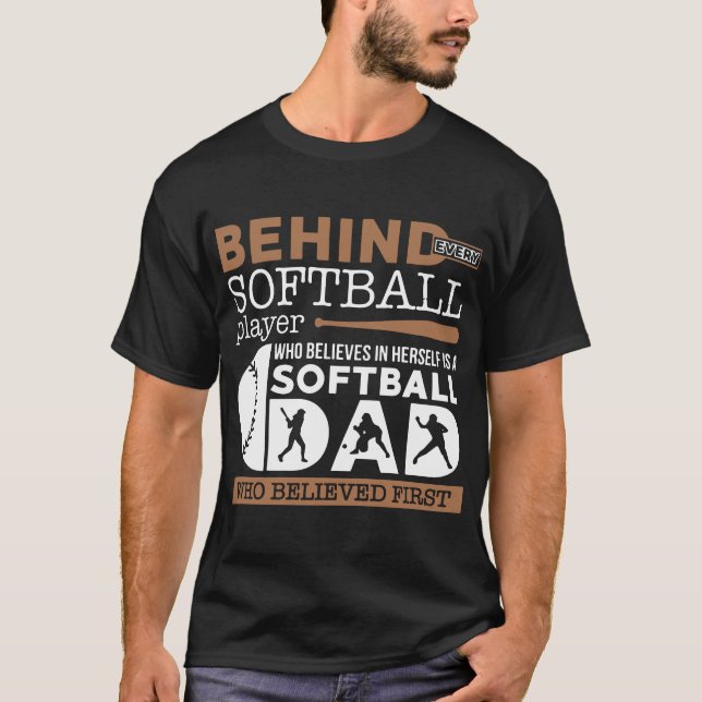 hinter Softballvati-T - Shirts (Vorderseite)