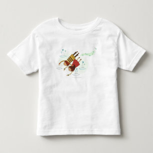 Hintere Ansicht eines Paares, das zusammen fliegt Kleinkind T-shirt