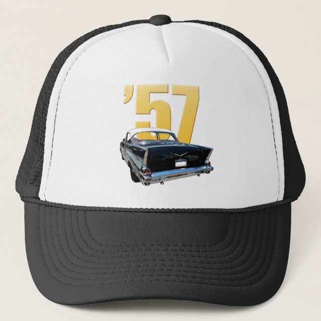 Hintere Ansicht-Kappe 1957 der Chevy Bel-Aires Truckerkappe (Vorderseite)