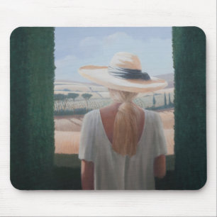 Hintere Ansicht Toskana 2012 des Mädchens Mousepad