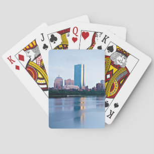 Hintere Bucht Bostons über Charles River Spielkarten