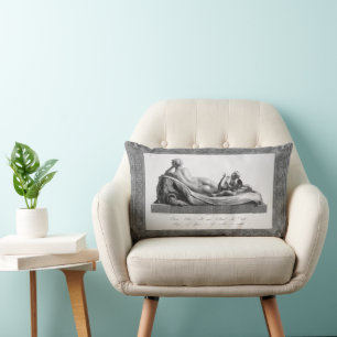 Hintere Sicht auf die Venus Reclining begleitet vo Lendenkissen