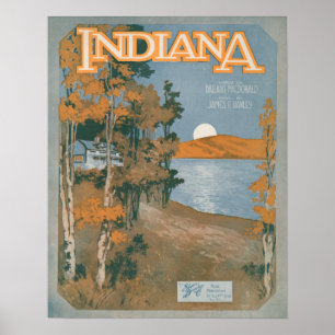 Hinteres Zuhause wieder in Indiana Poster