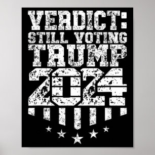 Hintergesiegter Text Trump wählt noch verurteilten Poster