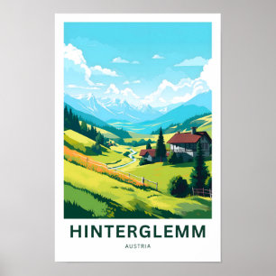 Hinterglemm Austria Travel Print Poster