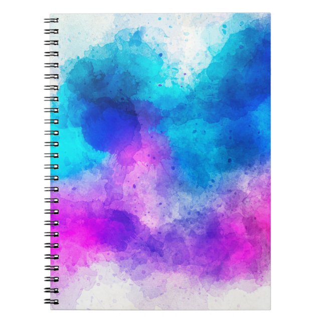 Hintergrund abstrakte Aquarellbilder Notizblock (Vorderseite)