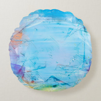 Hintergrund abstrakte Aquarellbilder Rundes Kissen