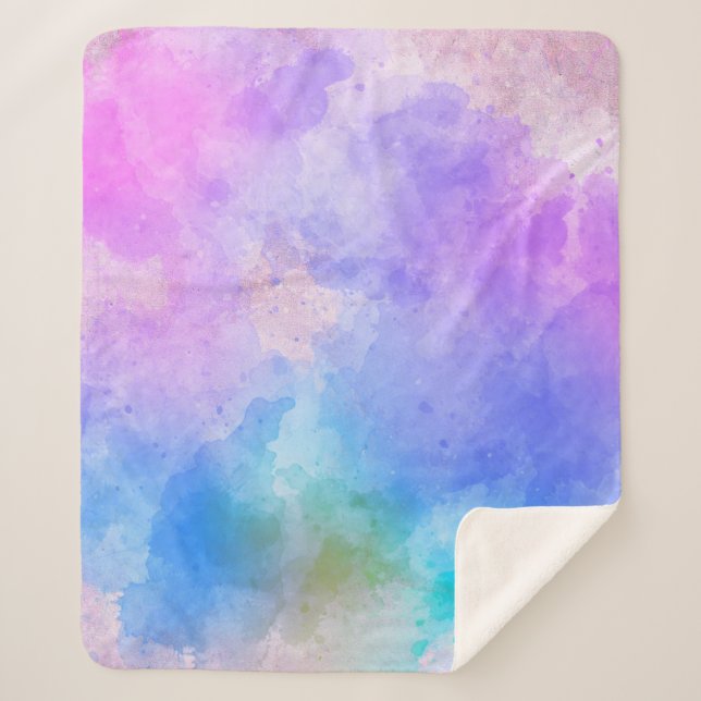 Hintergrund abstrakte Aquarellbilder Sherpadecke (Vorderseite)