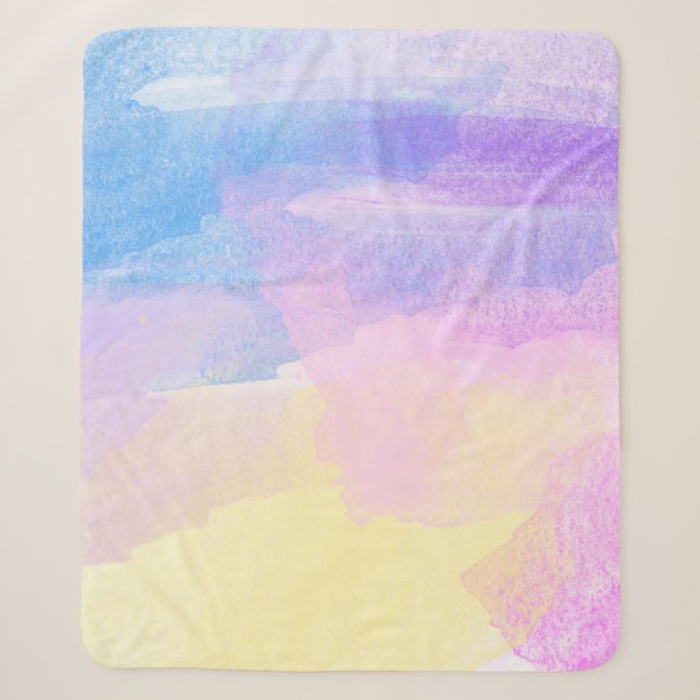 Hintergrund abstrakte Aquarellbilder Sherpadecke (Vorderseite)