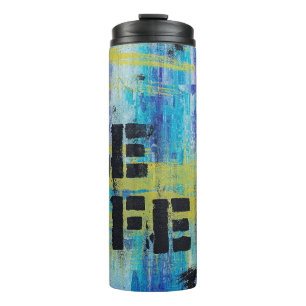Hintergrund abstrakte Graffiti Thermosbecher
