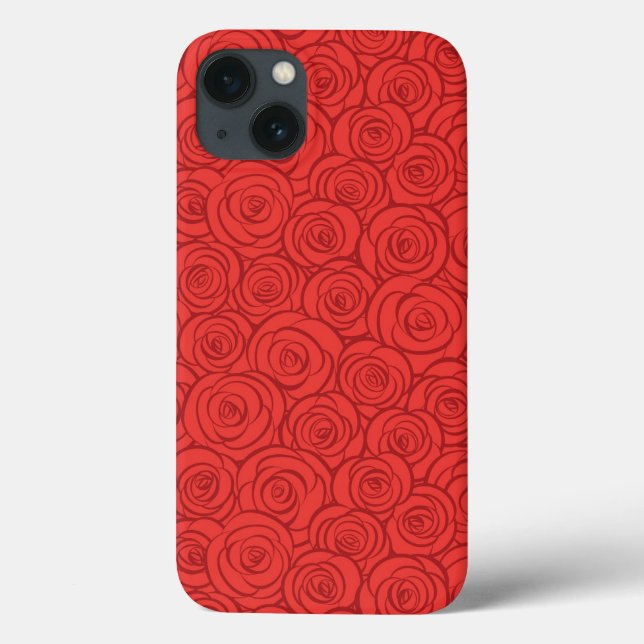 Hintergrund abstrakter Rote Rosen Case-Mate iPhone Hülle (Rückseite)
