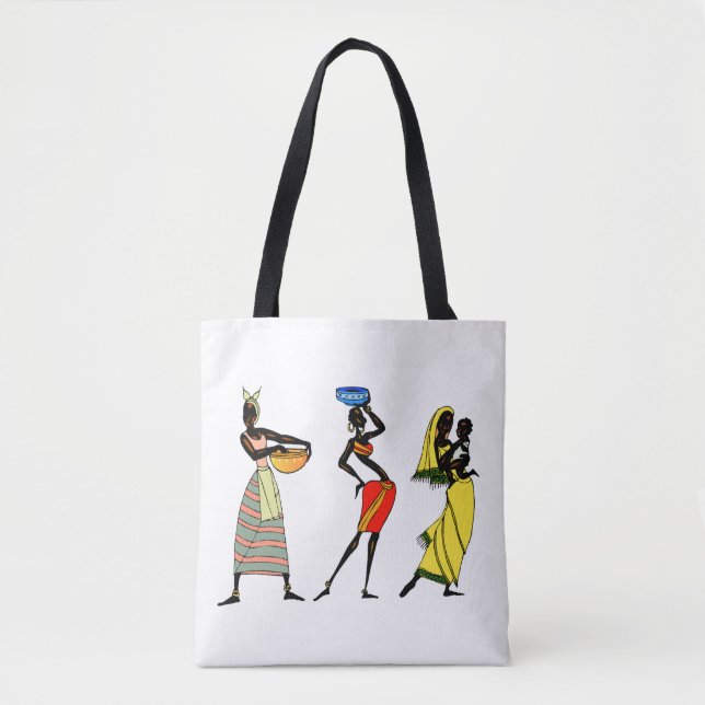 Hintergrund afrikanischer Frauen Tasche (Vorderseite)