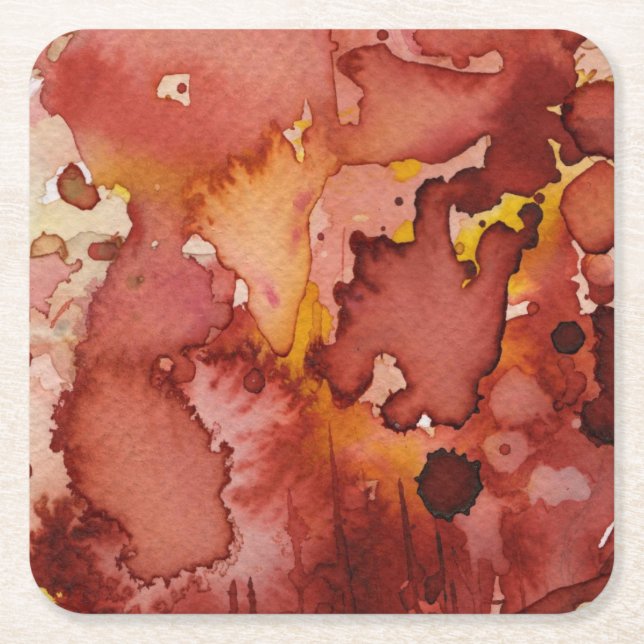 Hintergrund-Aquarell 3 Rechteckiger Pappuntersetzer (Vorderseite)