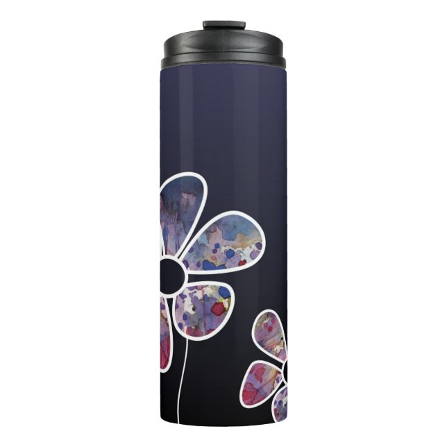 Hintergrund-Aquarell 5 Thermosbecher (Vorderseite)