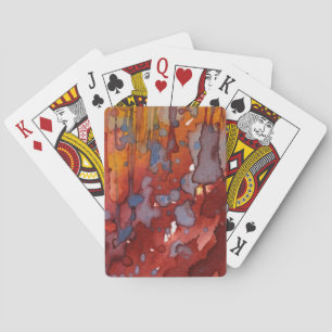 Hintergrund-Aquarell 7 Spielkarten