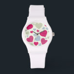 Hintergrund Armbanduhr<br><div class="desc">Farbvolle Herzen nahtlose Hintergrundtextur. Liebe und Valentinstag. © und ® Bigstock® - Alle Rechte vorbehalten.</div>