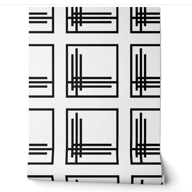 Hintergrund - Art Deco Schwarz / Weiß Tapete (Abrollen)