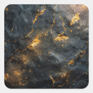 Hintergrund aus Burnt Steel Quadratischer Aufkleber