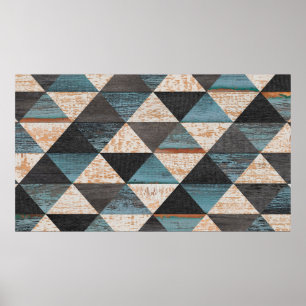Hintergrund aus gewittertem Holz. Seamless-Vintag Poster