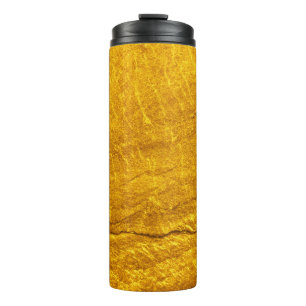 Hintergrund aus Goldstein. abstrakt, antike Thermosbecher
