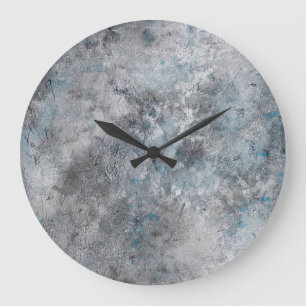 Hintergrund aus grauem Beton Große Wanduhr
