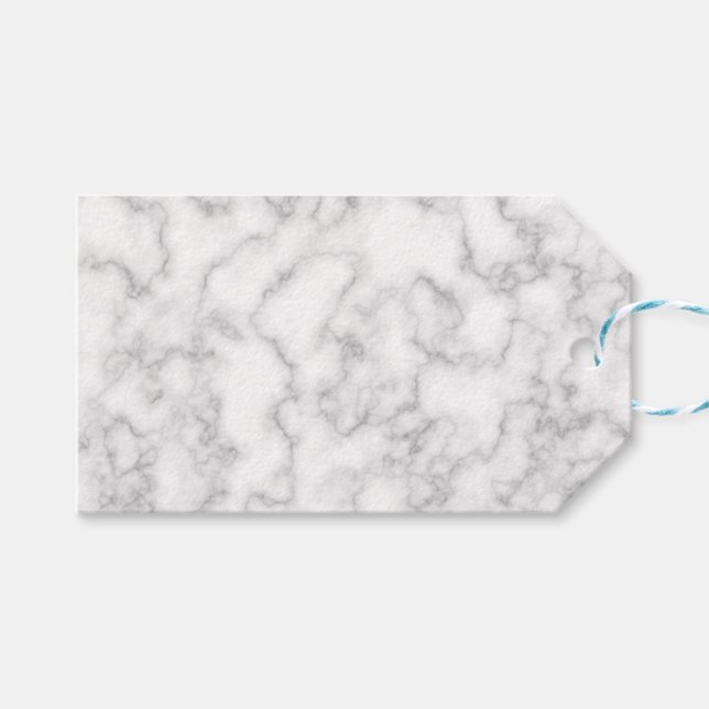 Hintergrund aus grauem, weißem Marmorgestein Geschenkanhänger (Vorderseite (Horizontal))