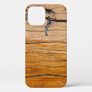 Hintergrund aus Naturholz, Holzschnitt und Bio Case-Mate iPhone Hülle