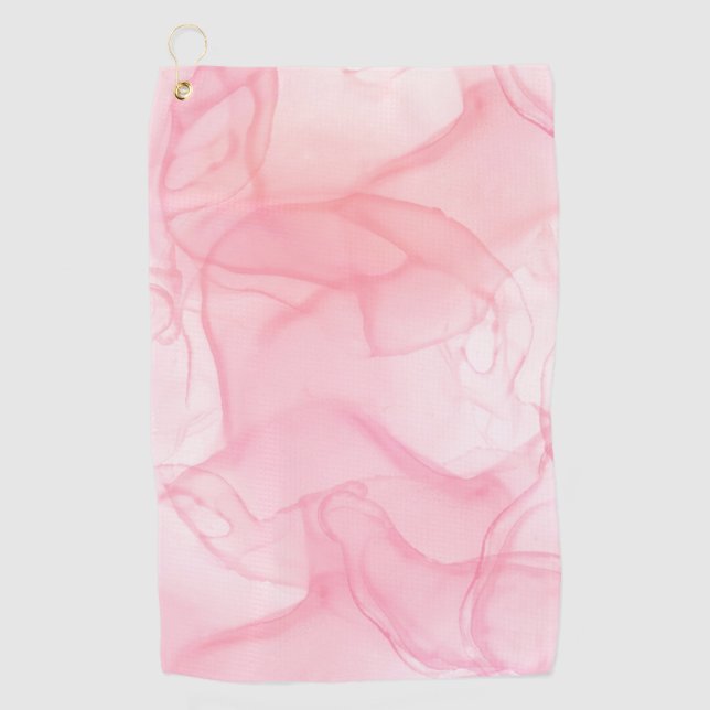 Hintergrund aus rosa Marmor, Hintergrund der flüss Golfhandtuch (Vorderseite)