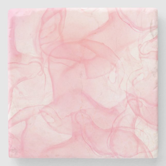 Hintergrund aus rosa Marmor, Hintergrund der flüss Steinuntersetzer (Vorderseite)