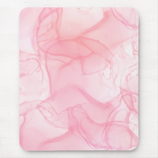 Hintergrund aus rosa Marmor, Hintergrund mit flüss Mousepad (Vorne)