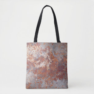 Hintergrund aus rostfreiem Metall Tasche