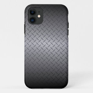Hintergrund aus schwarzem bis grauem Diamantblech Case-Mate iPhone Hülle