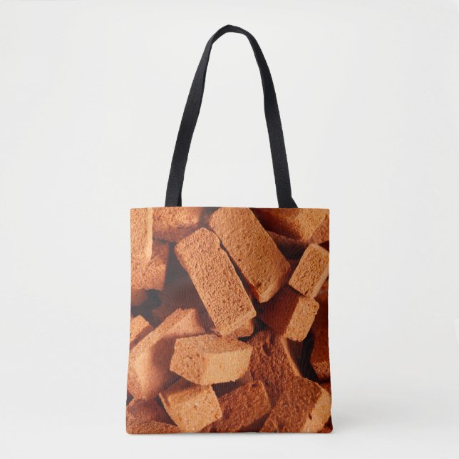 Hintergrund aus Ziegelstapeln Tasche (Vorderseite)