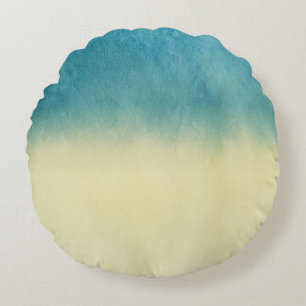 Hintergrund-Beschaffenheits-Aquarell-Papier Rundes Kissen