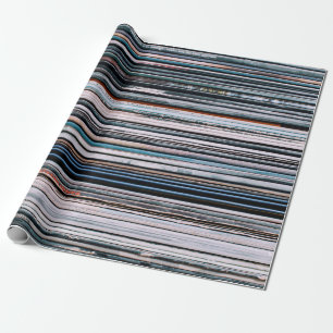 Hintergrund bestehend aus einem Stapel von Platten Geschenkpapier