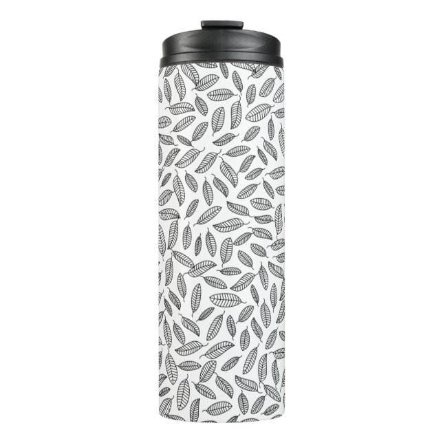 Hintergrund-Blätter Thermosbecher (Vorderseite)