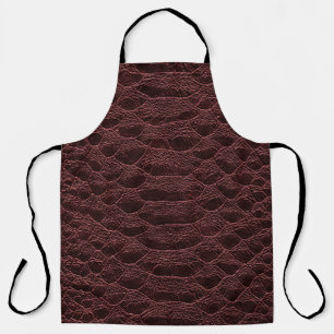 Hintergrund - braune Reptilledertextur - Kroko Schürze