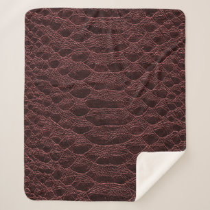 Hintergrund - braune Reptilledertextur - Kroko Sherpadecke