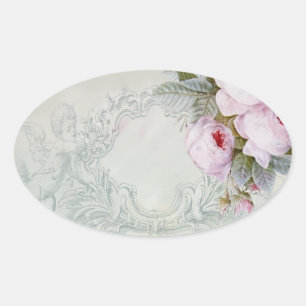 Hintergrund CÉLESTE Ovaler Aufkleber