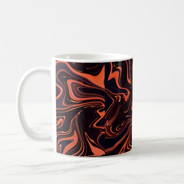 Hintergrund der abstrakten Marmortextur Kaffeetasse (Links)