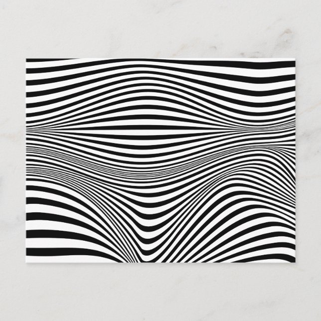 Hintergrund der abstrakten optischen Illusion Postkarte (Vorderseite)